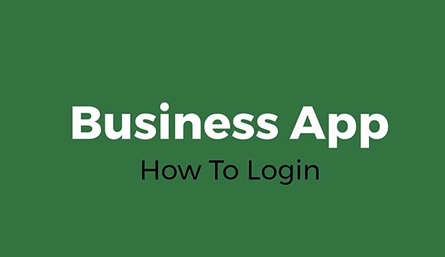How To Login: Business App